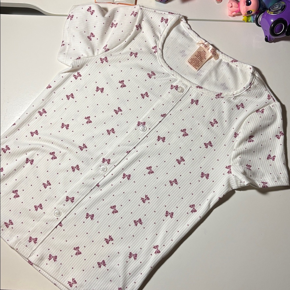 Girls Tee Shirt with bows